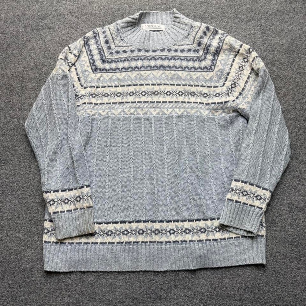 90s Vtg Karen Scott sweater women's size large